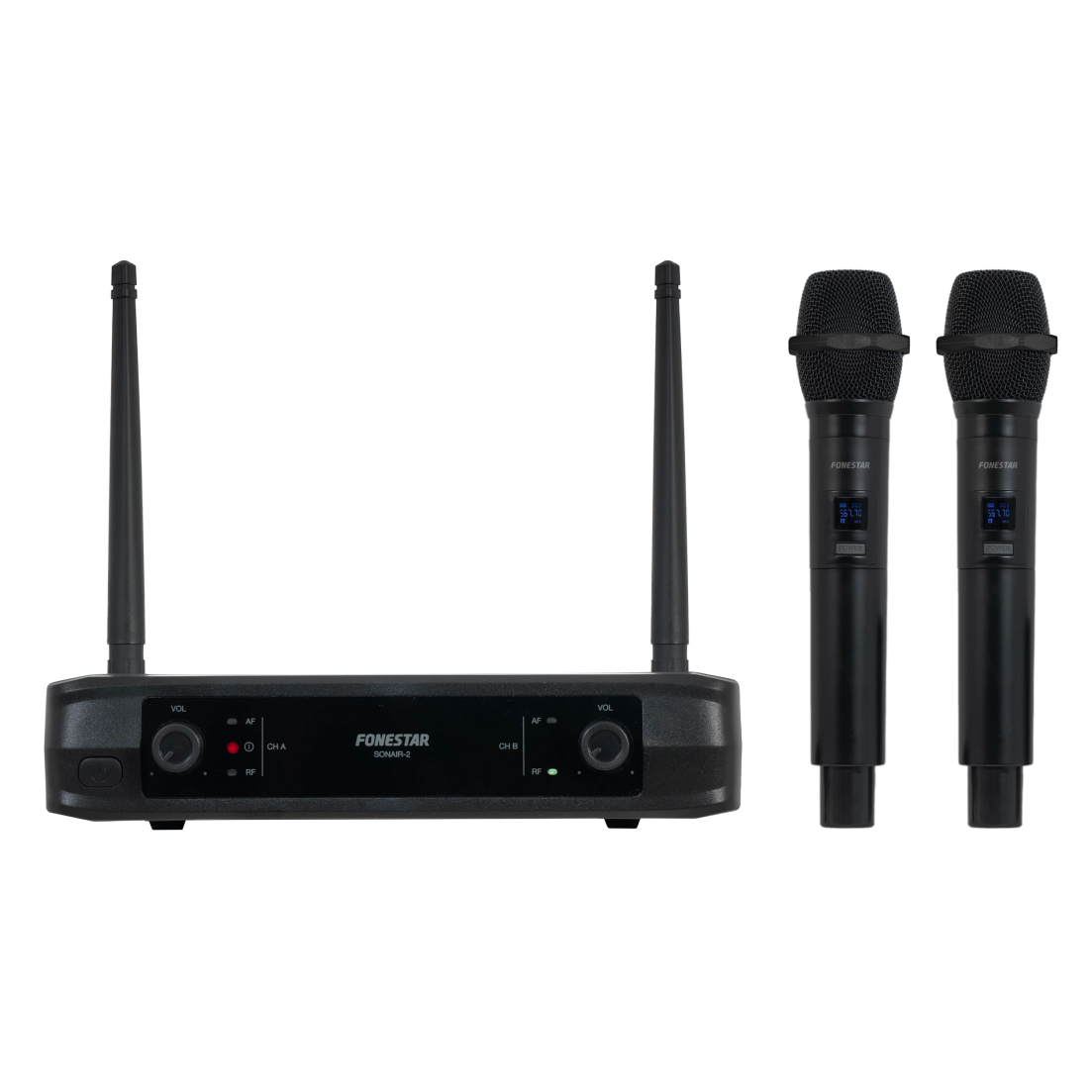 Çift Mikrofonash Wireless FONESTAR SONAIR-2M UHF (Dorë)